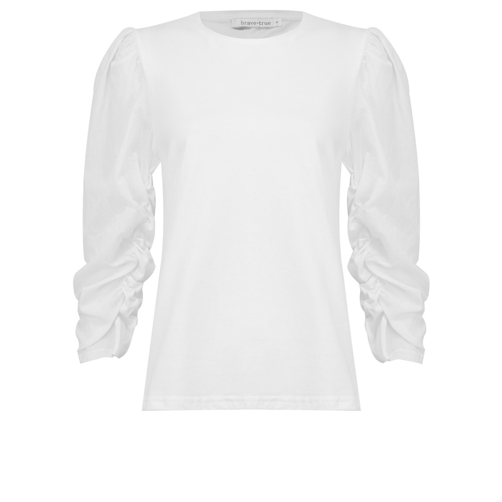 Brave & True Gracie Cotton Tee White 
