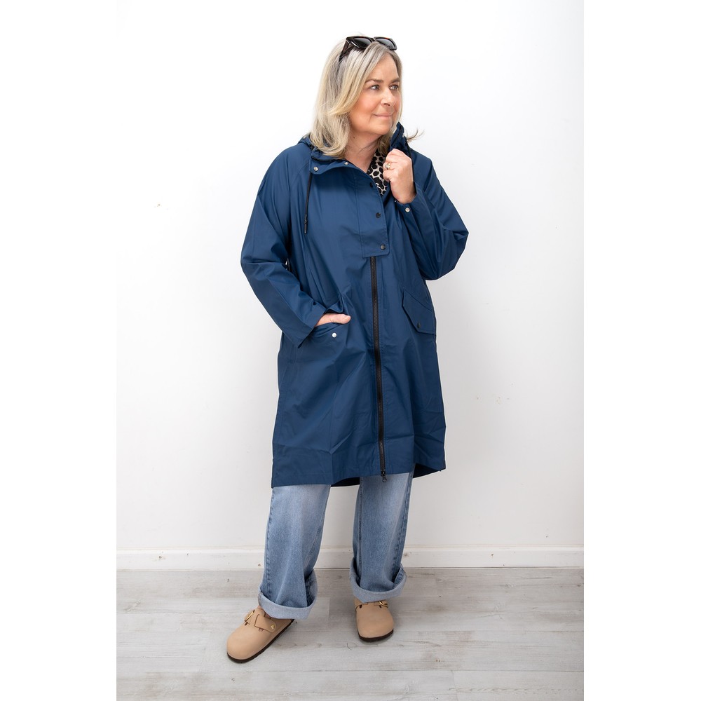 Masai Clothing MaTheia Plain Raincoat Sargasso Sea