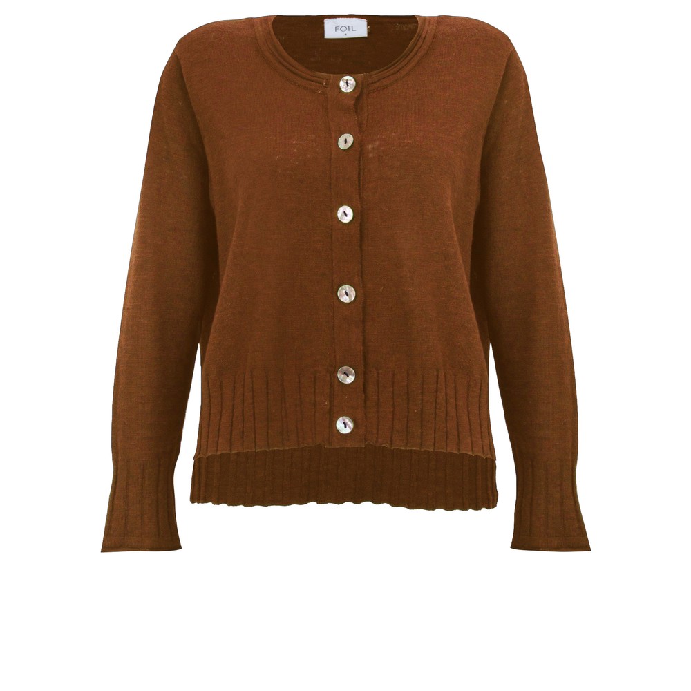 Foil Better Features Cardigan Ginger