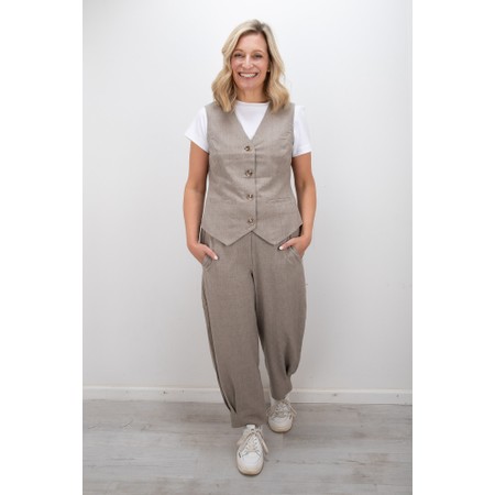 NOEN Soft Tailored Sand Waistcoat - Beige