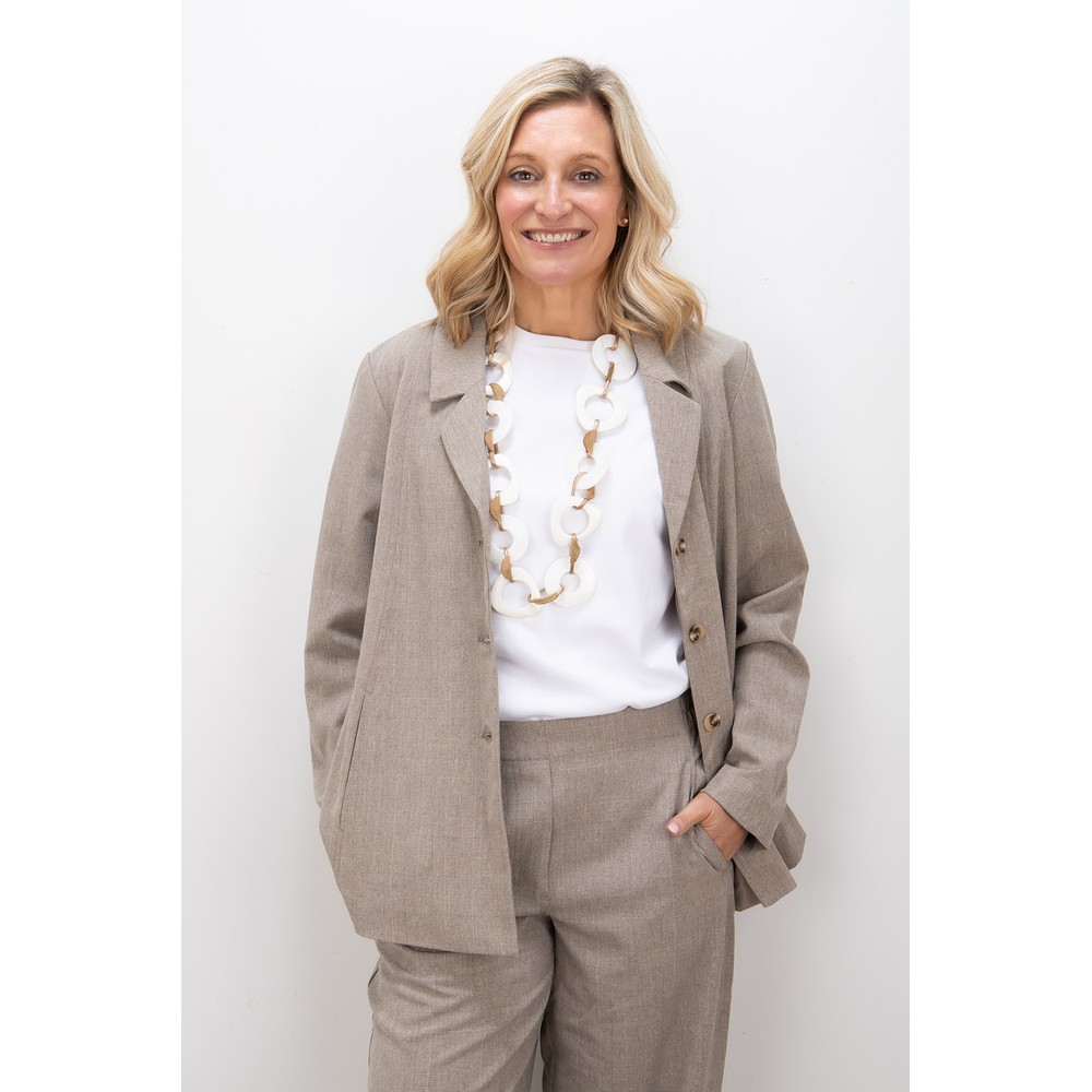 NOEN Sand Soft Tailored A-shape Blazer Sand 13