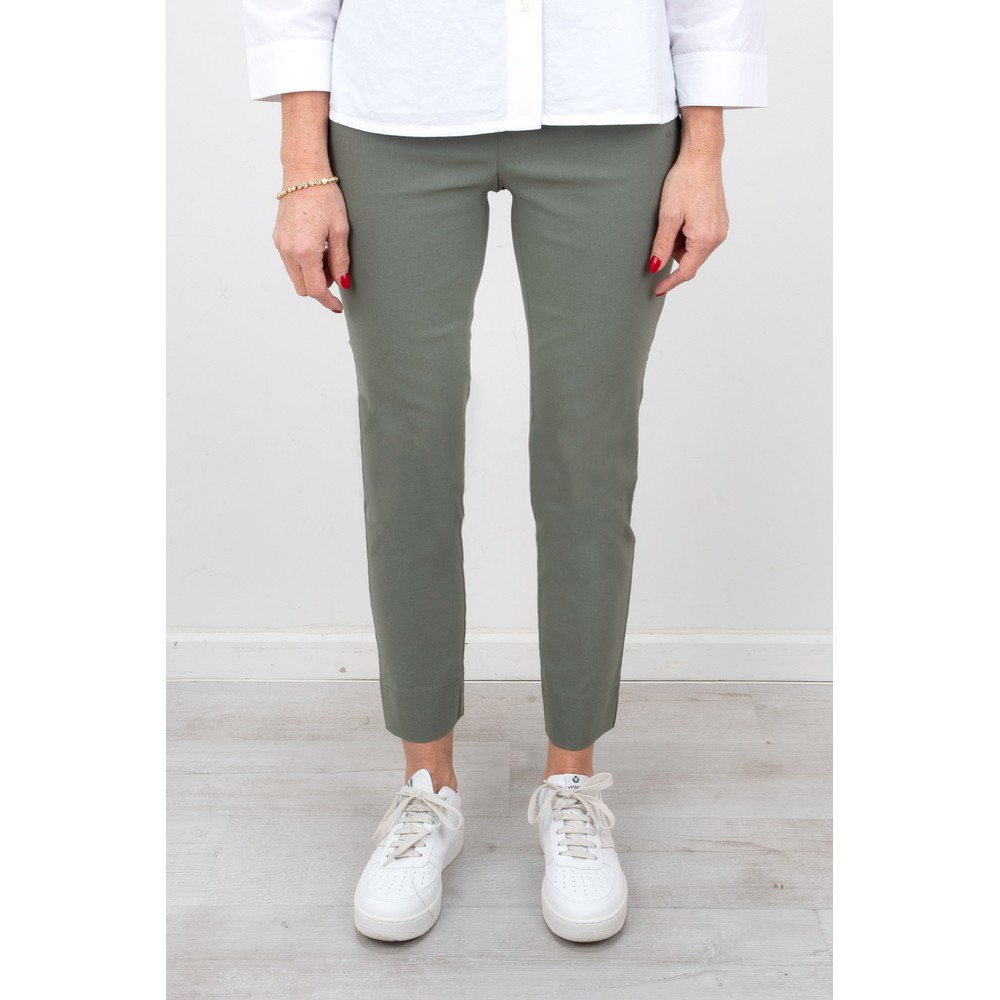 Robell Rose 09 Khaki 7/8 Slimfit  Ankle Length Trouser Khaki 881