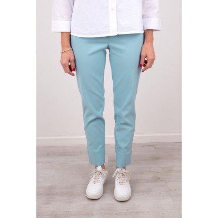Robell Bella 09 Pale Blue Ankle Length 7/8 Cuff Trouser - Blue