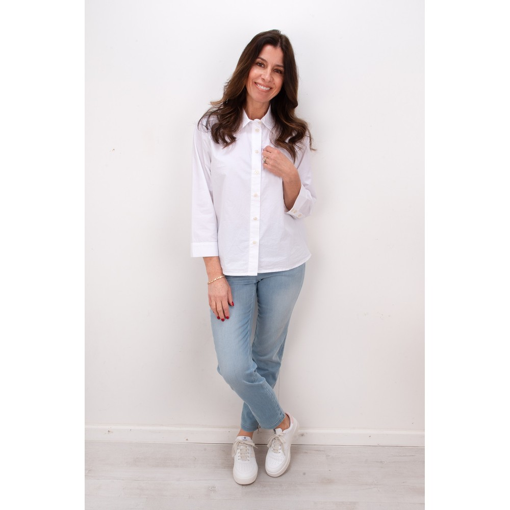 Robell Nena 09 Washed Denim Ankle Zip Cropped Jeans Blue 62