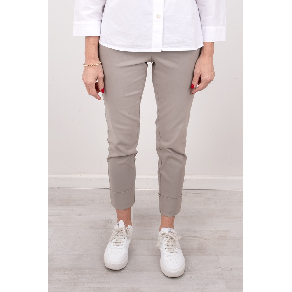 Robell Bella 09 Light Taupe Ankle Length Crop Cuff Trouser Light Taupe 13