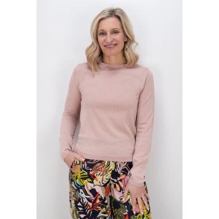 Chalk Ally Dusky Pink Fine Knit Jumper - Pink