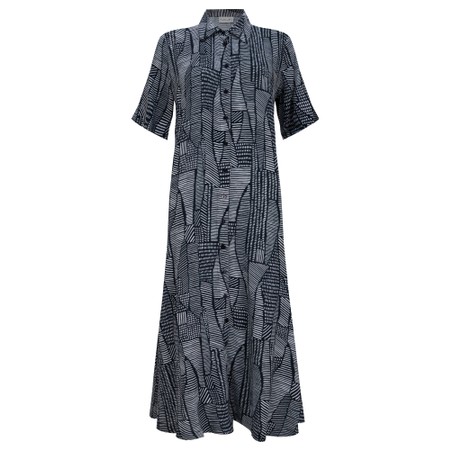 Foil Top Of The Class Bamboozle Print Shirt Dress - Multicoloured