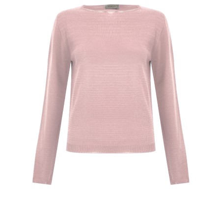 Chalk Ally Dusky Pink Fine Knit Jumper - Pink