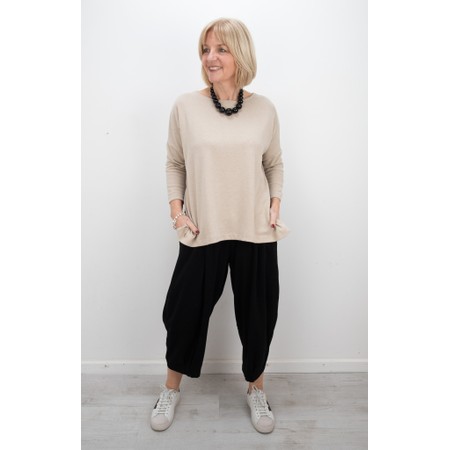 Mama B Bianco U Nero Plain Jersey Bubble Trouser - Black