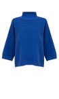 Chalk Cobalt Blue Vicki Cobalt Cotton Rib Jumper  
