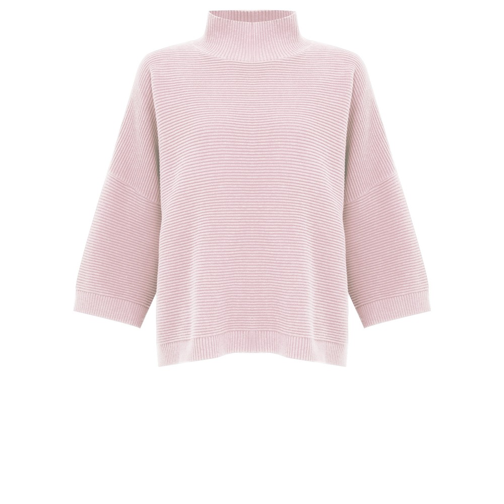 Chalk Vicki Cotton Rib Pink Jumper Pink