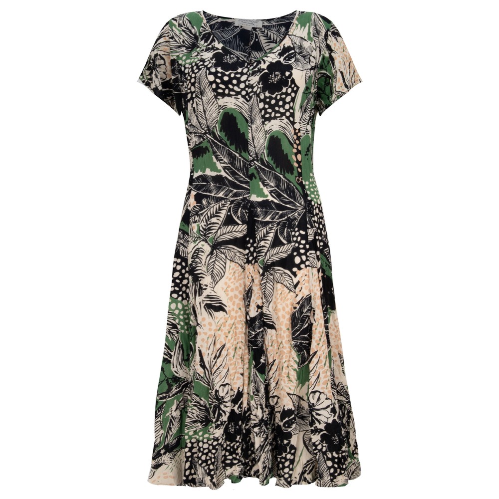 Orientique Nungwi Godet Dress Print