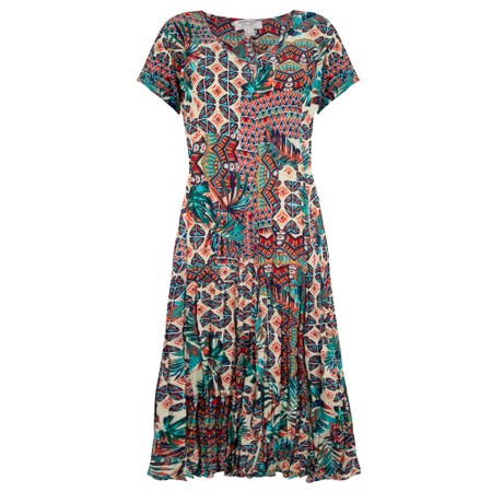 Orientique Rio Godet Dress - Multicoloured