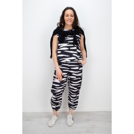 Foil Festival Bubble Uno Print Pant - Beige