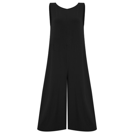 Mama B Fine Nero Wide Leg Jumpsuit - Black