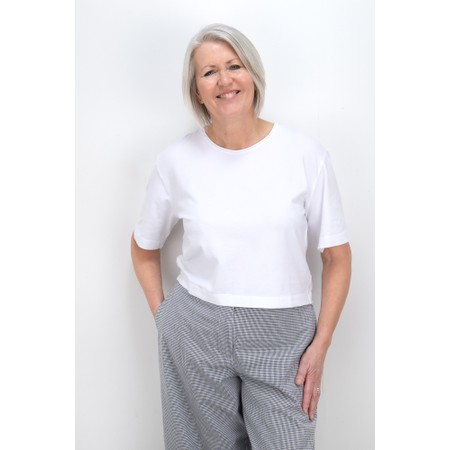 Mes Soeurs et Moi Gladys White Cropped Tee - White