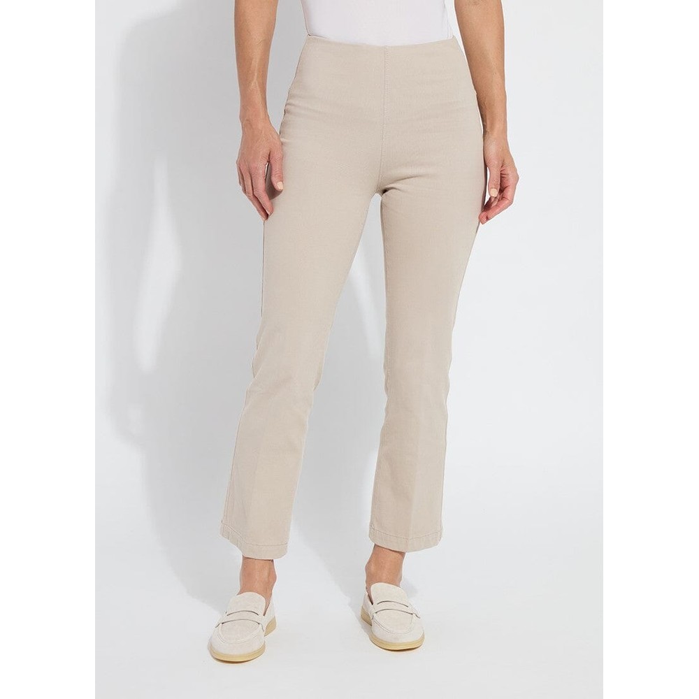 Lyssé Baby Bootcut Ankle Length Beige Jean Beige