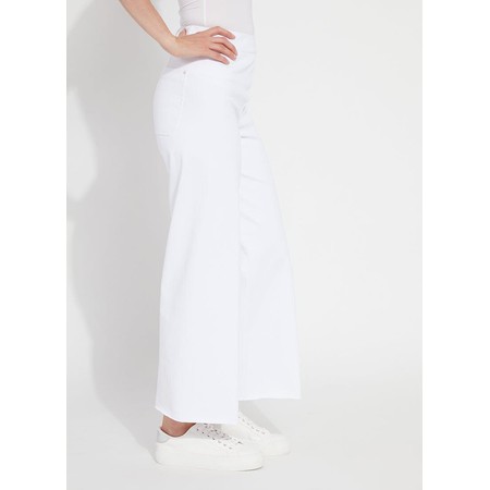 Lyssé Erin Wide Leg Denim Jean - White