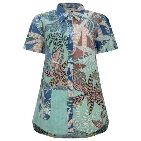 Orientique Fitzroy Patch Print Shirt - Multicoloured