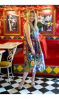Orientique Print Amritsar Organic Cotton Bubble Print Dress  