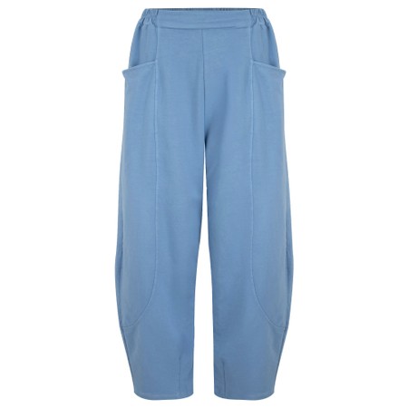 Amazing Woman Gina Blue Jersey Bubble Trouser - Blue