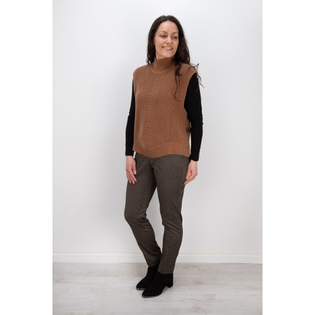 Foil Vest Ever Caramel Pop Over - Brown