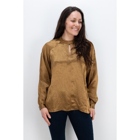 Foil Crackin' Blouse - Bronze
