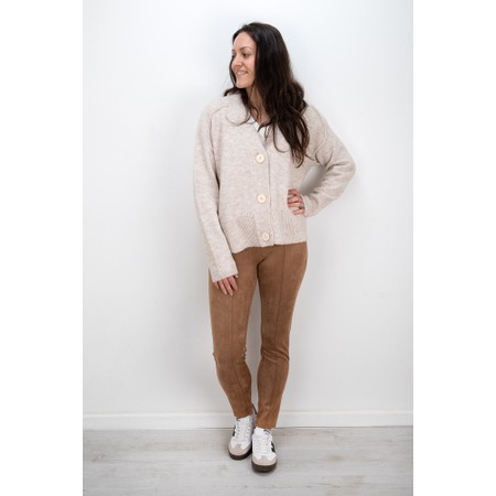 Foil Easily Suede Biscuit Pant - Beige