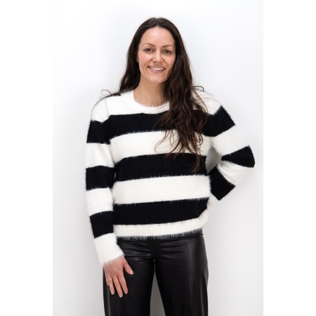 Foil Top Bird Black And Pearl Jumper - Black