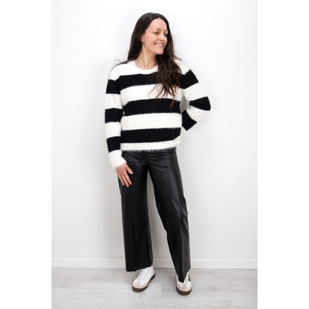 Foil Top Bird Black And Pearl Jumper - Black