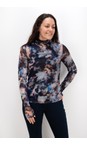 Foil Smudge Meshed Up Top  