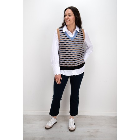 Foil Pop Culture Popcorn Blue Gilet - Blue