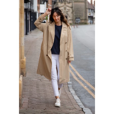Masai Clothing MaTahmina Safari Trench Coat - Beige