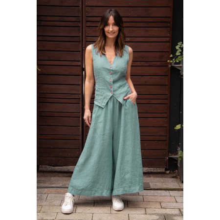 Amazing Woman Kitty Agata Linen Waistcoat - Multicoloured