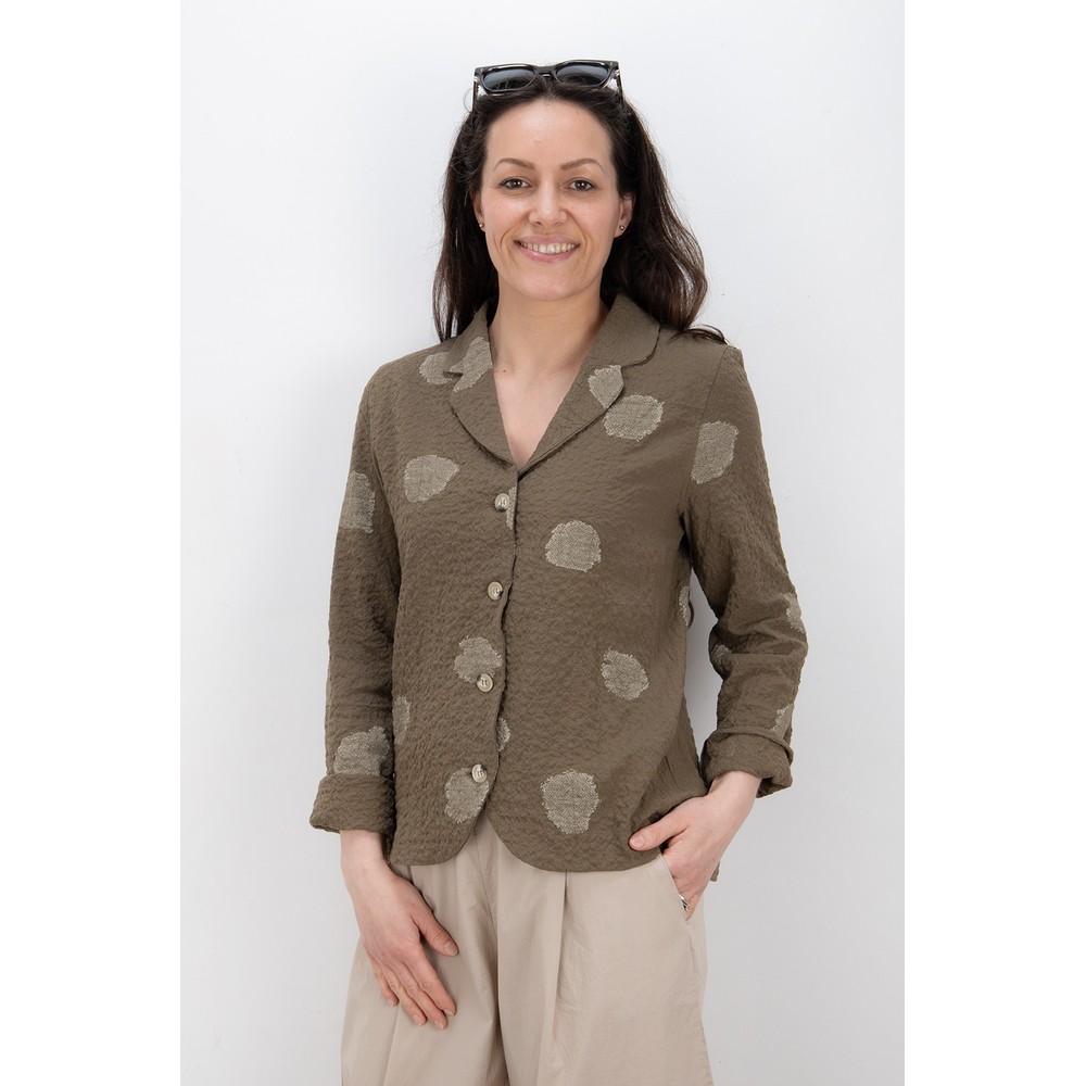 Mama B Adel S Embossed Spot Jacket Alga