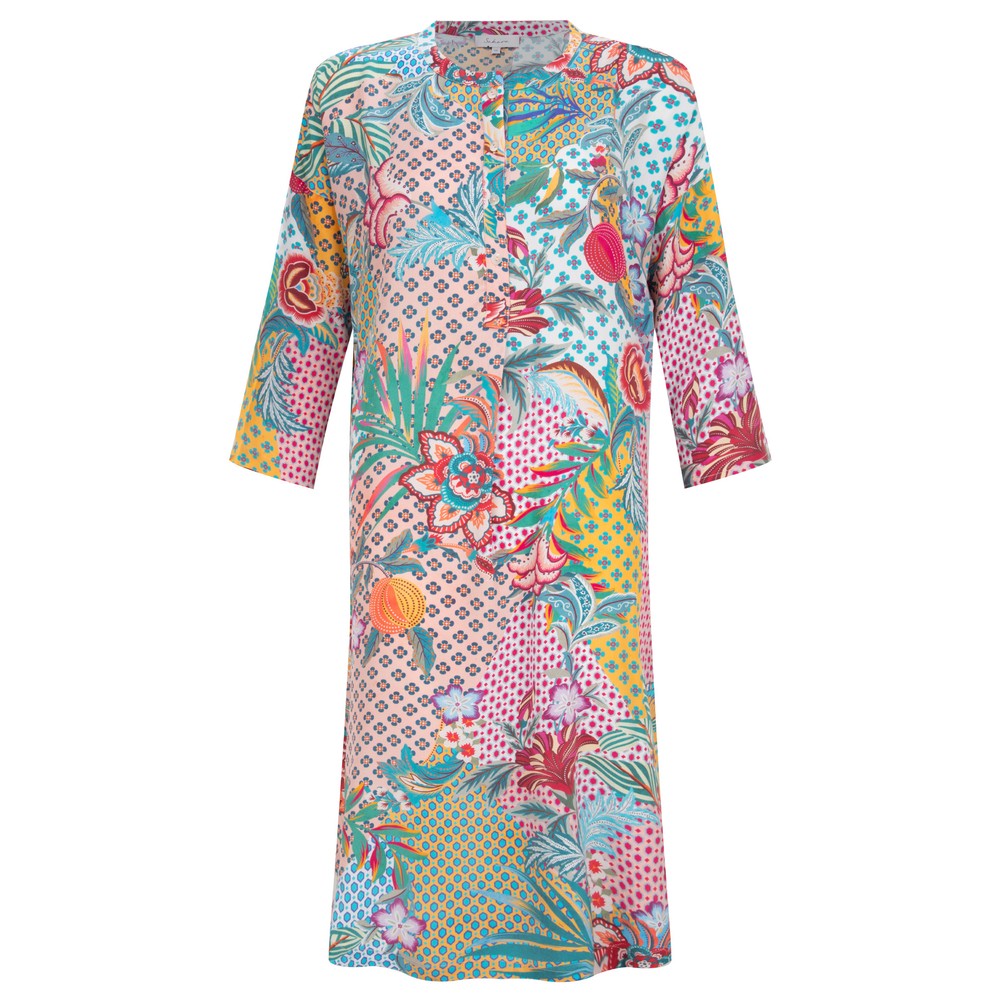 Sahara Botanical Patchwork Tunic Dress Multi