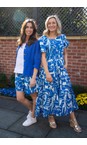 Orientique Print Cannes Ruched Print Dress  