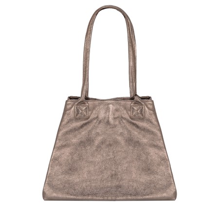 Gemini Label Bags Riva Leather Tote Bag - Bronze
