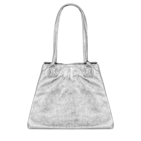 Gemini Label Bags Riva Leather Tote Bag - Metallic