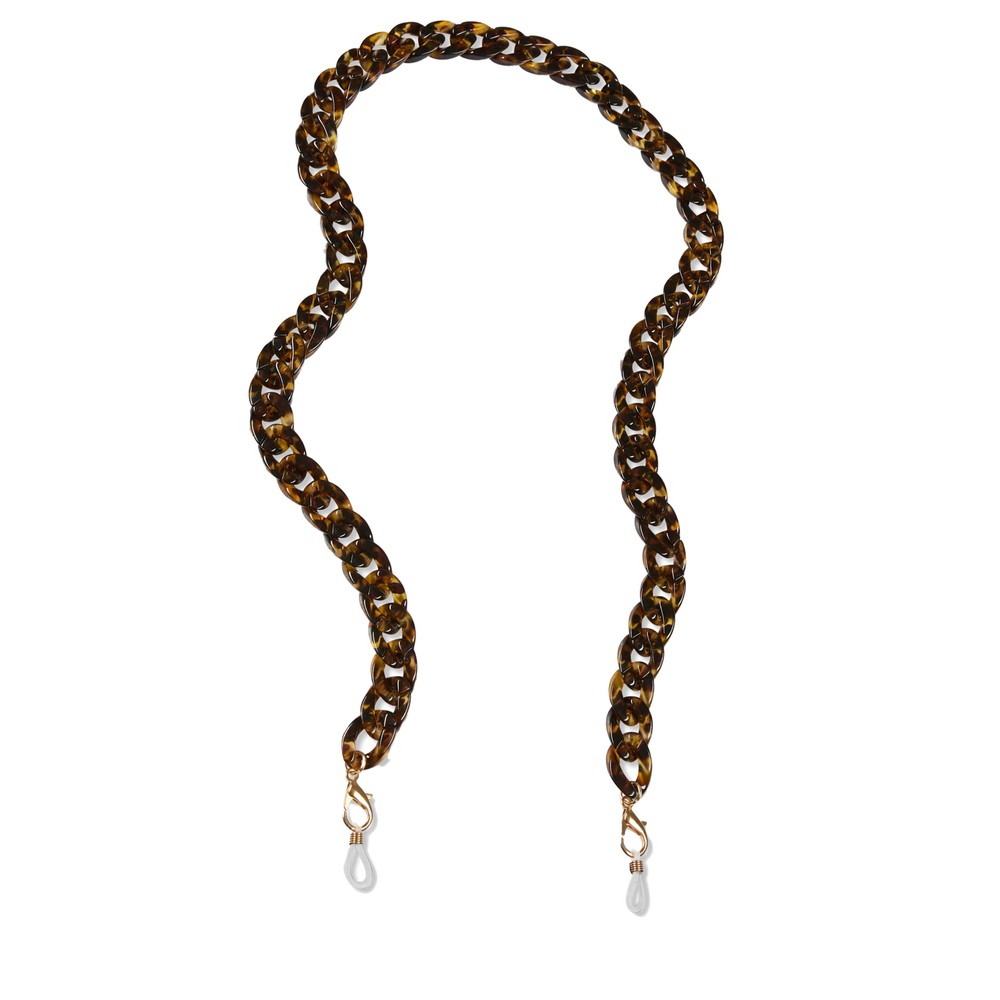 Chalk Ramsgate Chunky Glasses Chain Tortoiseshell