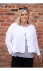 Thing White  Linen Boxy Jacket  