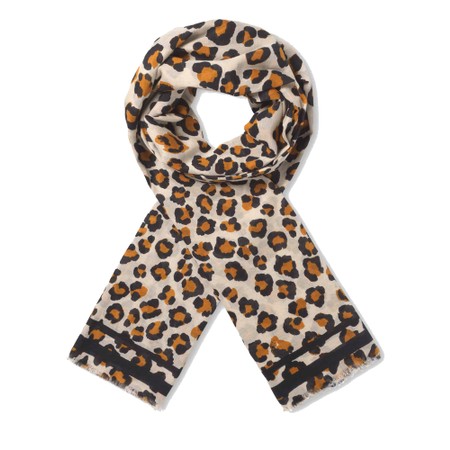 Masai Clothing MaAricka Print Scarf - Beige