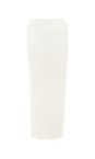 Amazing Woman Cream Saira Ribbed Straight Maxi Skirt  