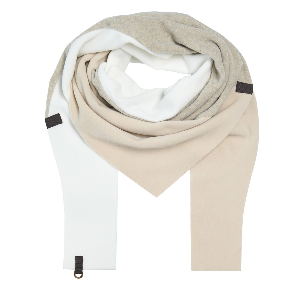 Henriette Steffensen No Waste Triangle Patch Fleece Scarf Kit / Ow /Sand