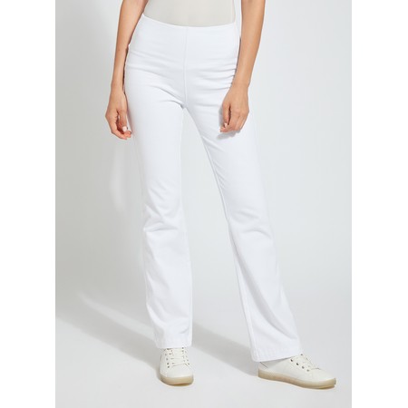 Lyssé Baby Bootcut White  Long Flared Jean - White