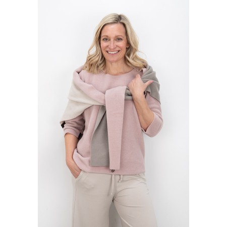 Henriette Steffensen No Waste Triangle Patch Fleece Scarf - Multicoloured