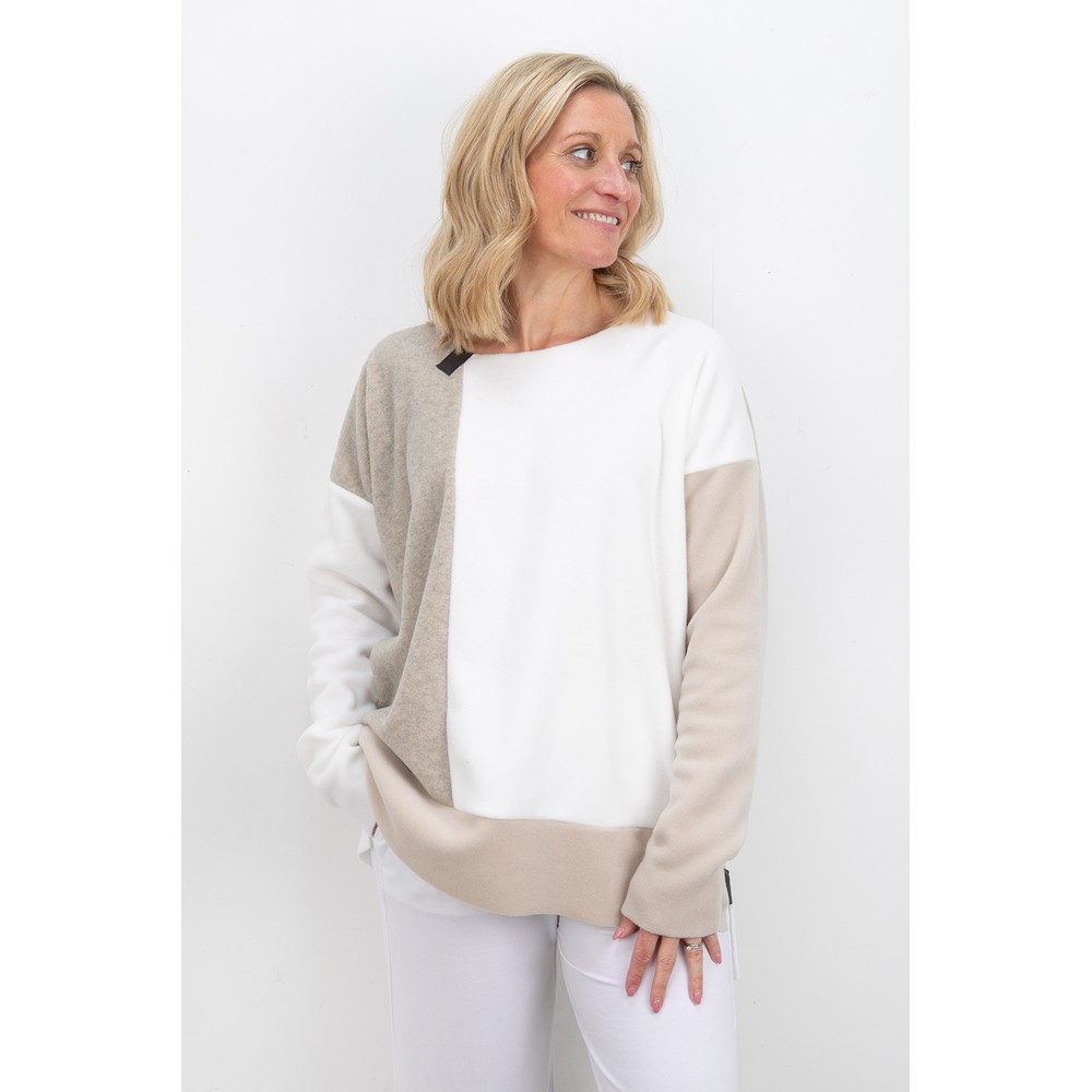 Henriette Steffensen Patch Fleece Sweater Kit / Ow /Sand