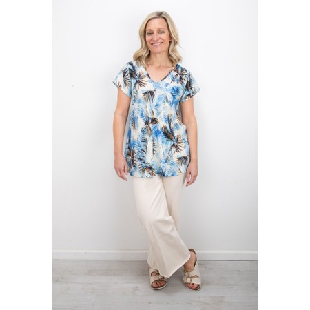 Masai Clothing MaKallo Print Top - Blue