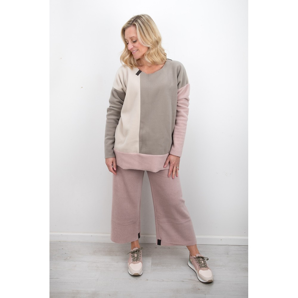 Henriette Steffensen Patch Elephant/ Kit/ Nude Fleece Sweater Elephant / Kit / Nude