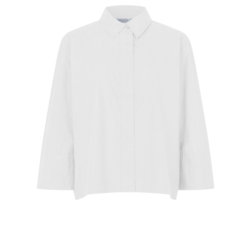 Masai Clothing MaIrisanne Poplin Shirt White 